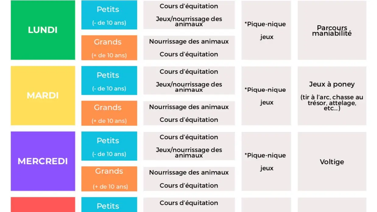 Stages d'été au centre équestre Terre et Ciel_Contrevoz