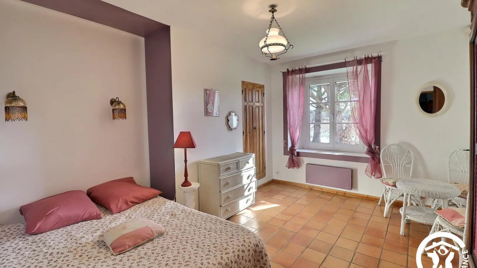 chambre rose