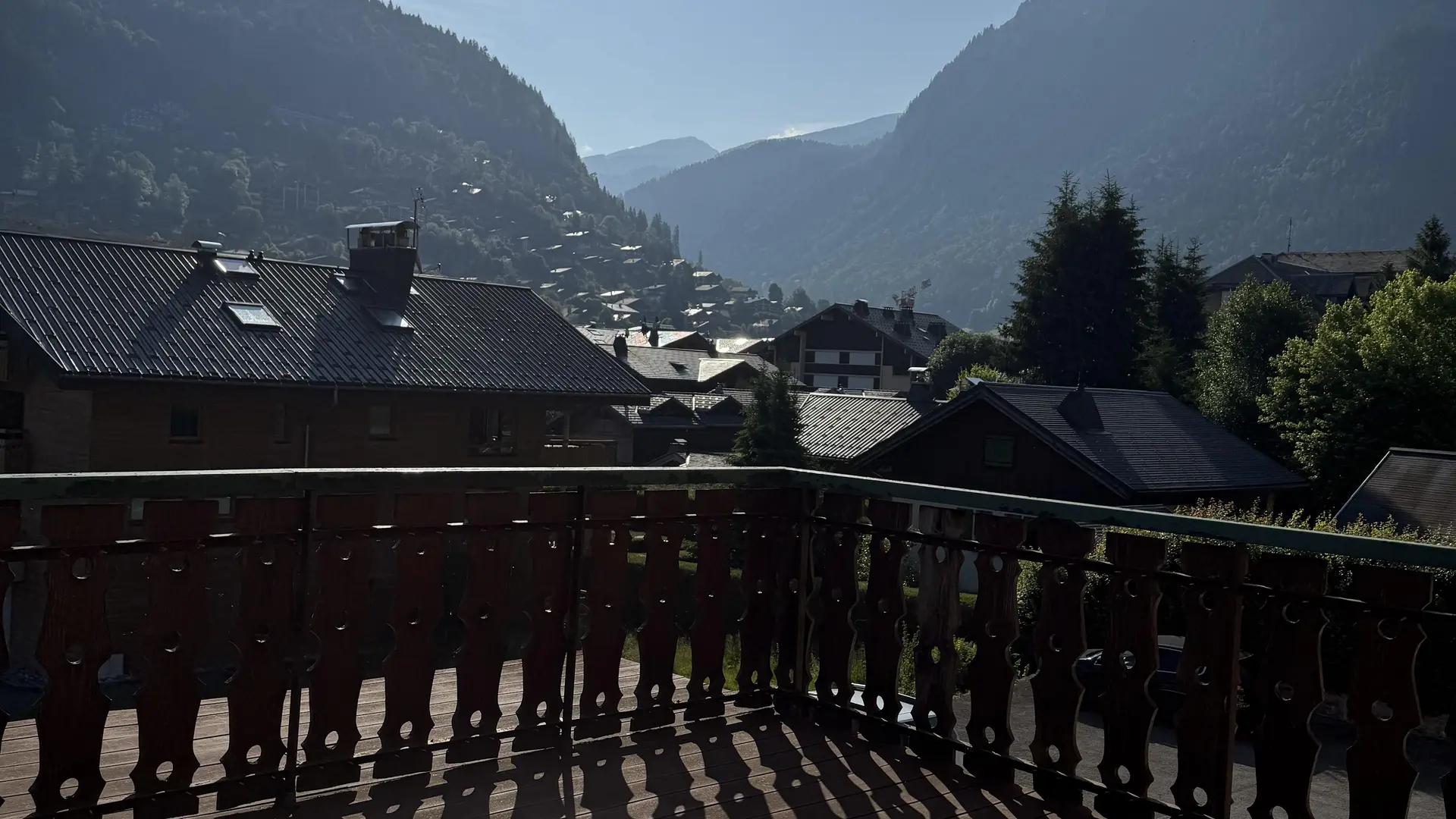 Vue depuis la terrasse de l'hôtel