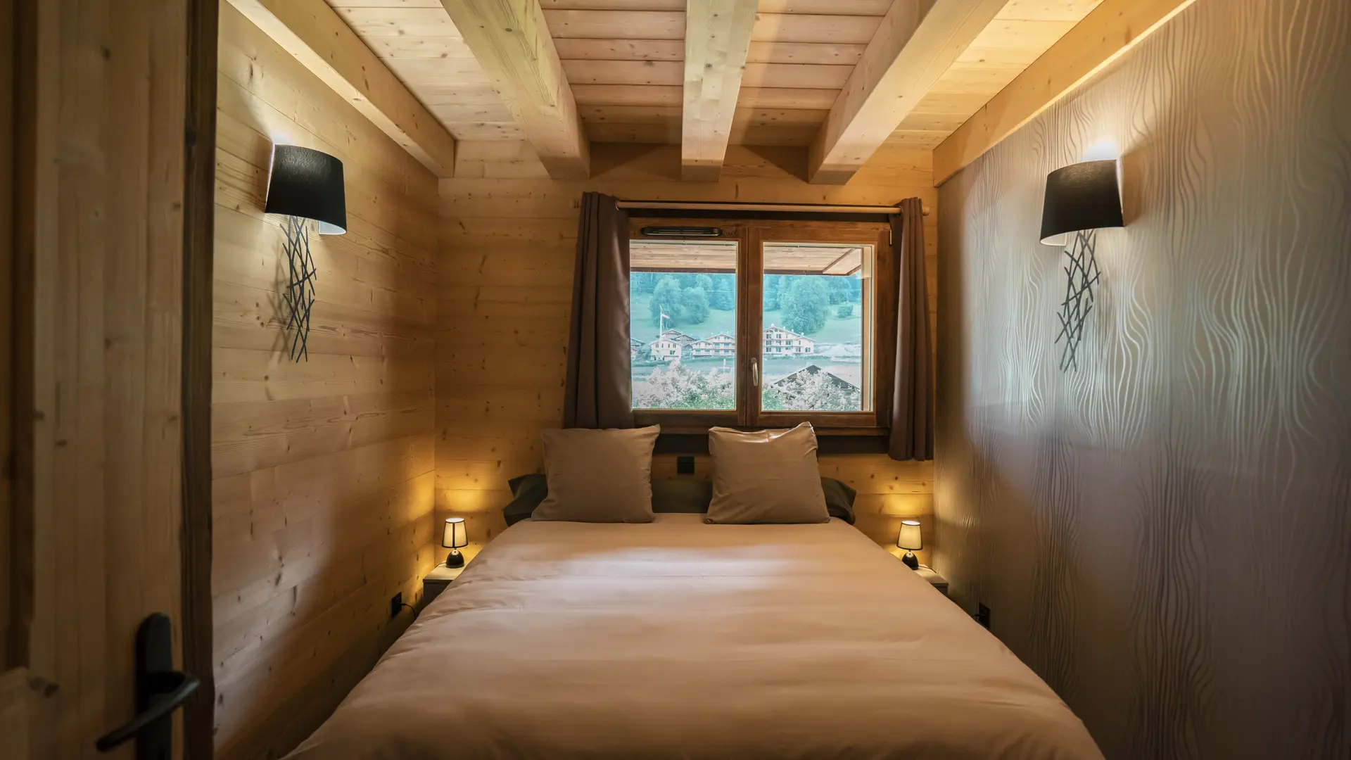 Chambre 2 - 5 pièces mezzanine - Chalet les Cerfs_Châtel