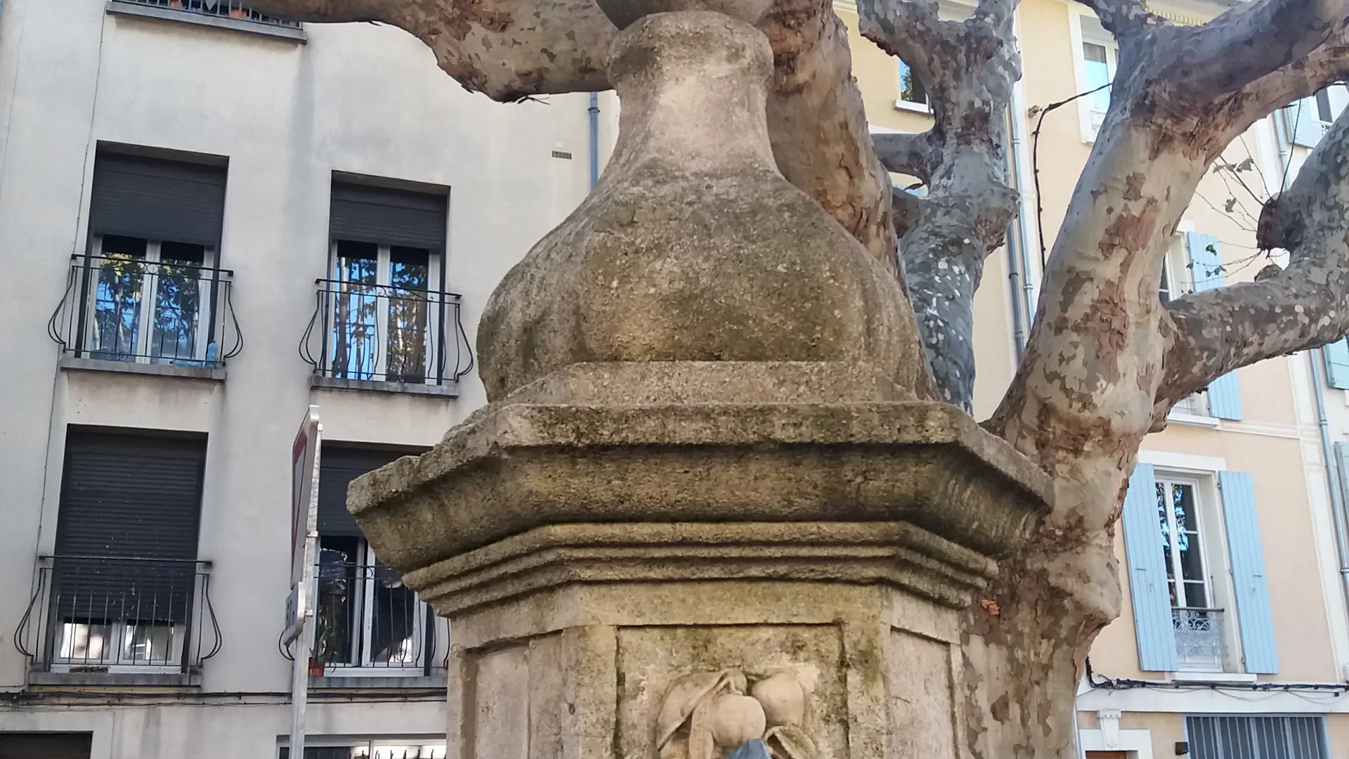 Détail de la fontaine