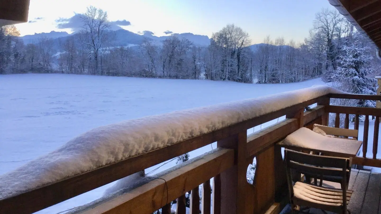 Balcon en hiver