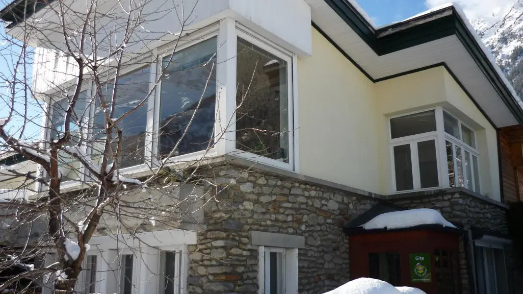 La maison et le Gîte, en hiver