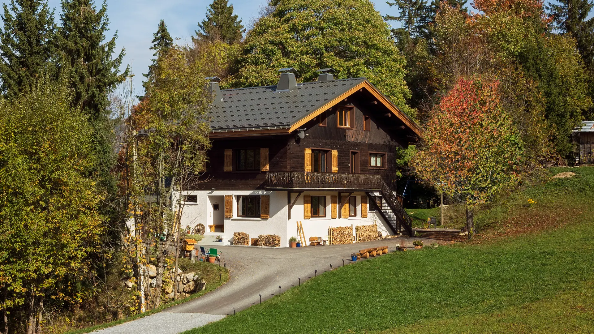 Vue du Chalet l'automne