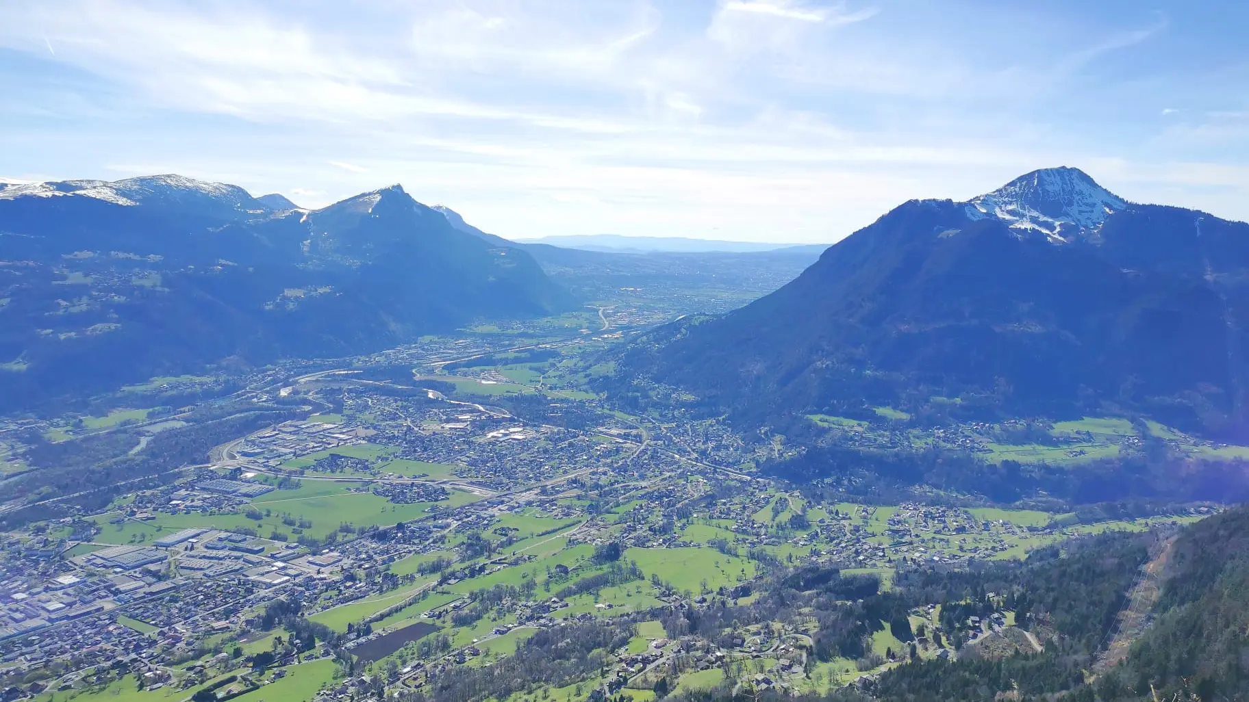 Vue sur la vallée de l'Arve
