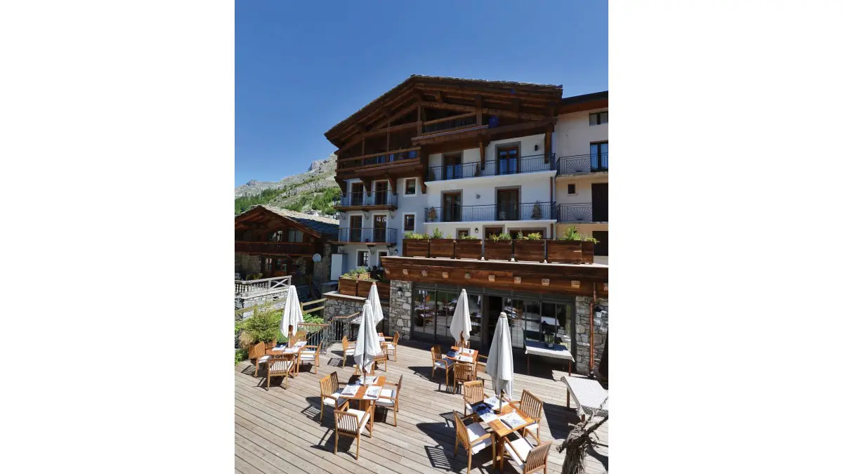 Terrasse - Maison de Famille les 5 frères Val d'Isère
