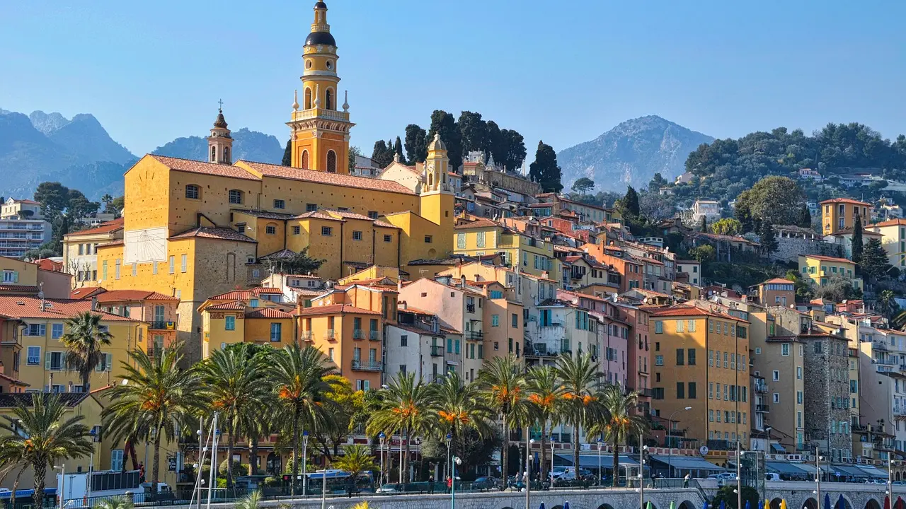 Façades colorées de Menton