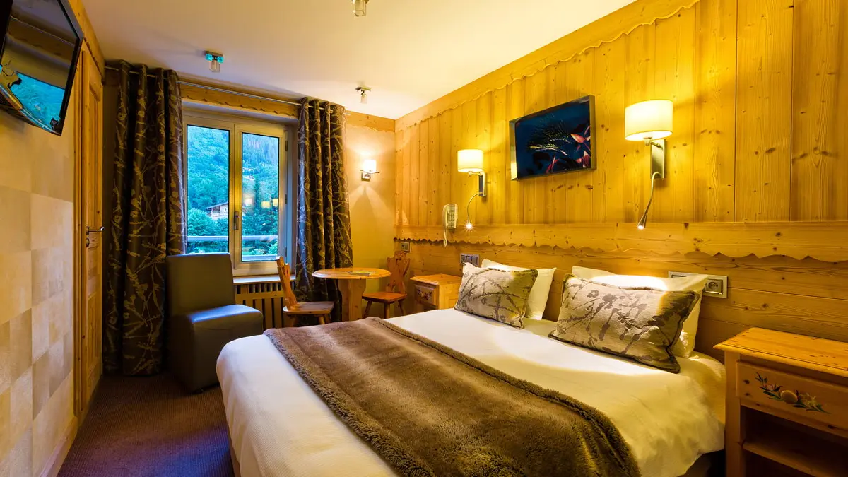 Hotel Aiguille du midi chamonix chambre double