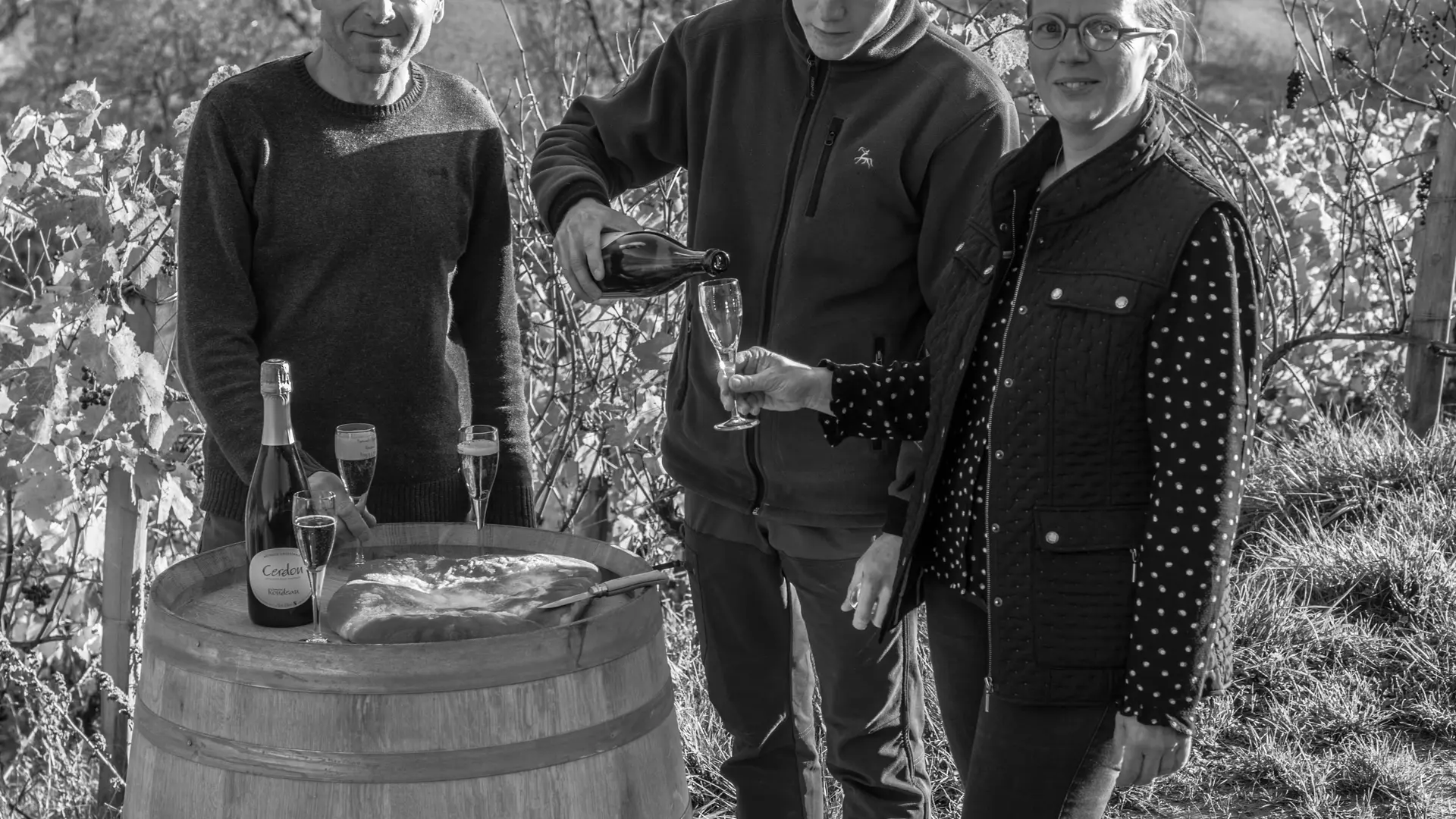 Famille Rondeau Bernard Emile Marjorie dégustation Bugey Cerdon