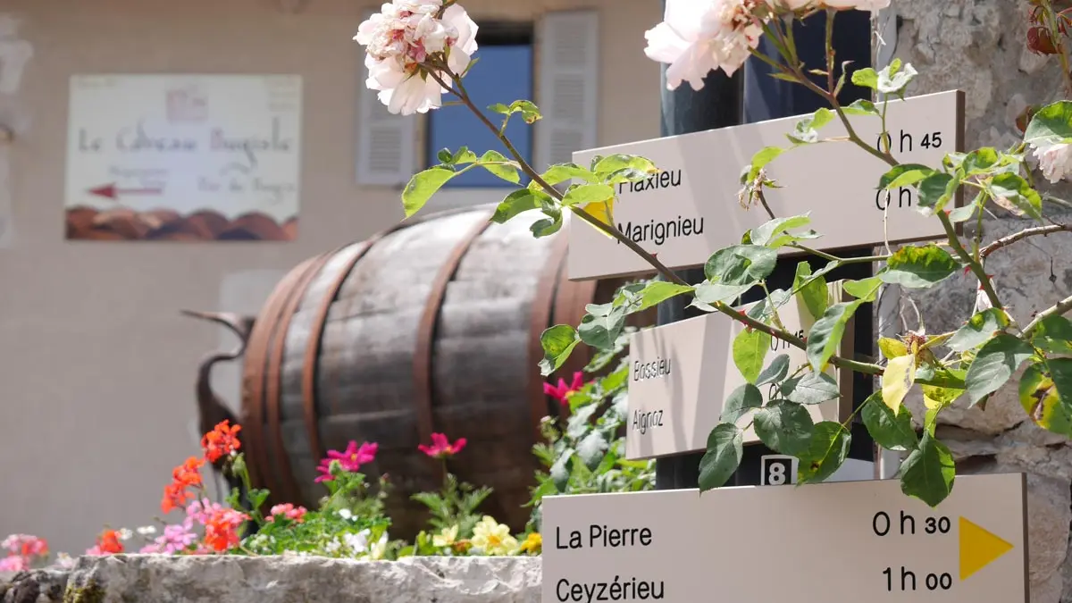 Départ de nombreux chemins de randonnées