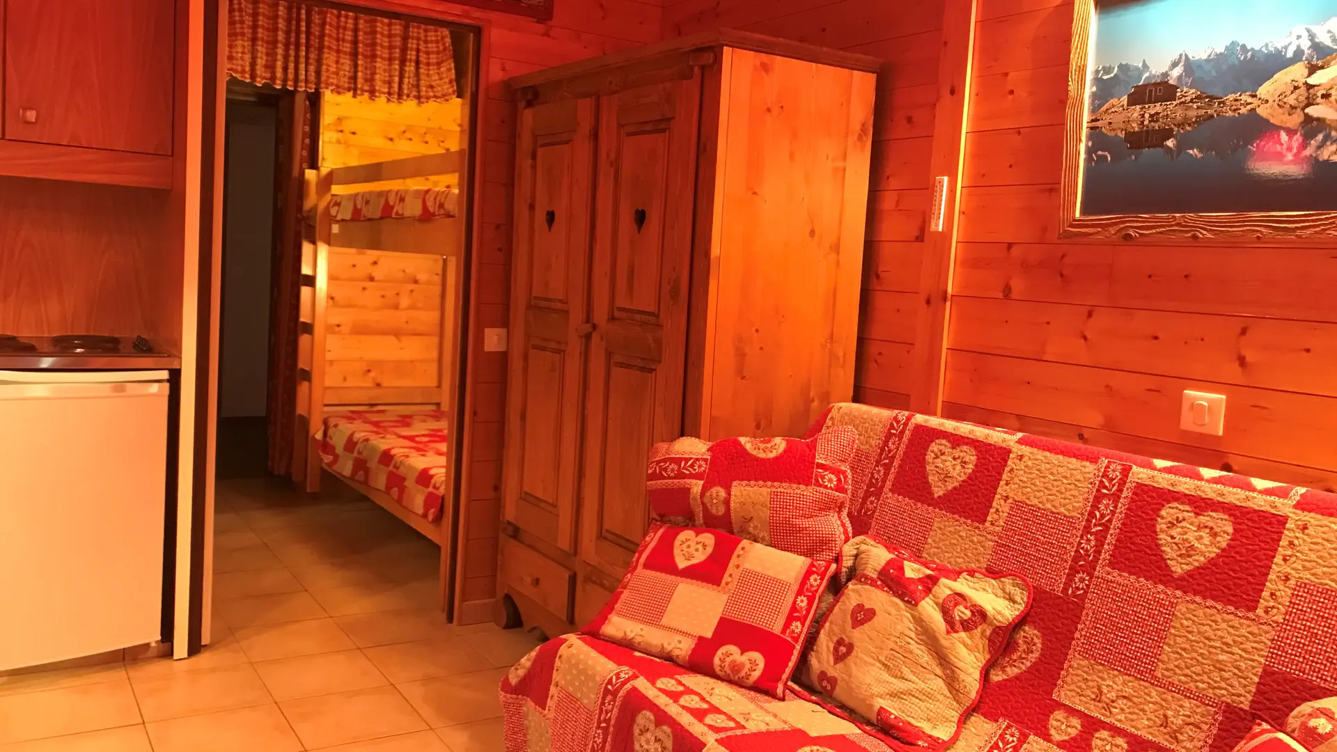 Sofa bed in the living room