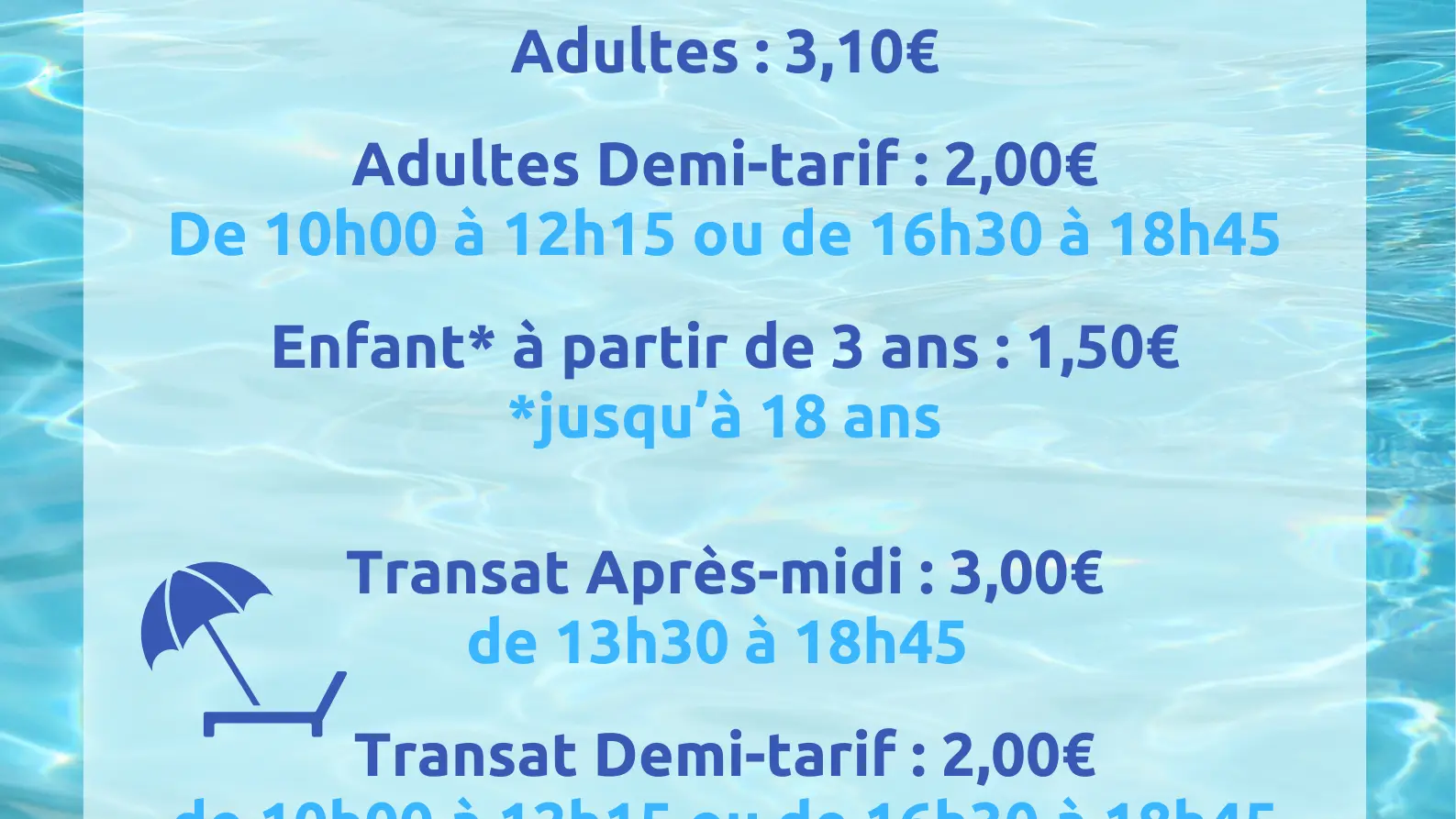 Tarifs