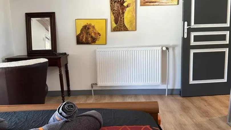 chambre africaine avec 1 lit 160