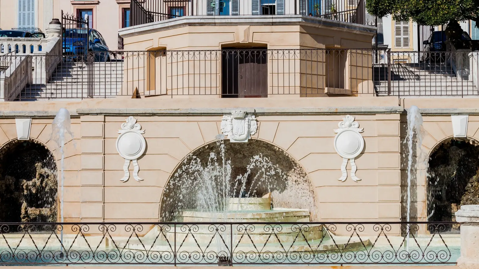 Fontaine du square Stalingrad à Hyeres