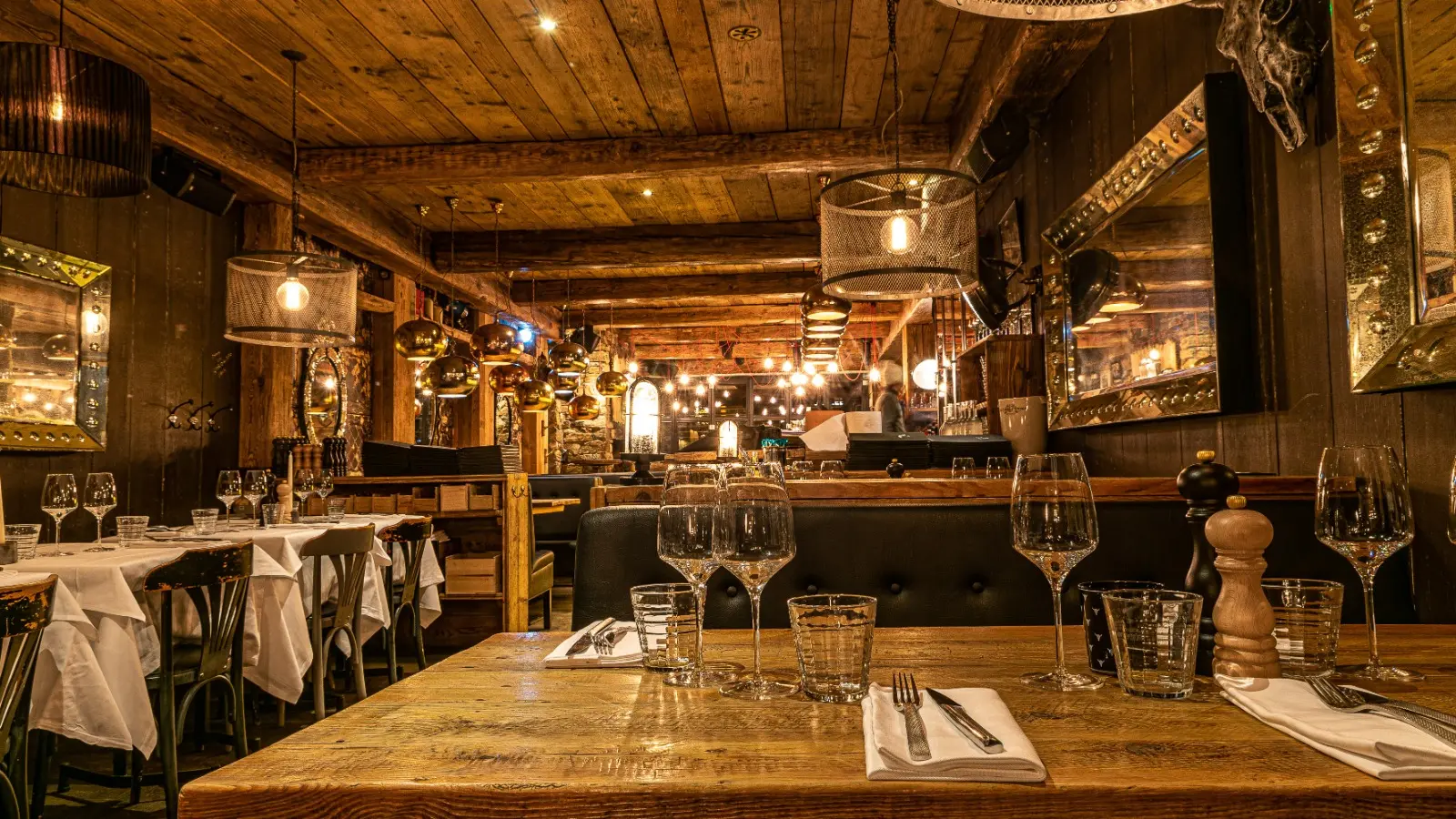 Espace restaurant - La Baraque à Val d'Isère