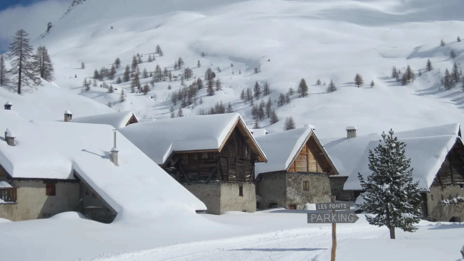 Piste damée des fonts de cervières