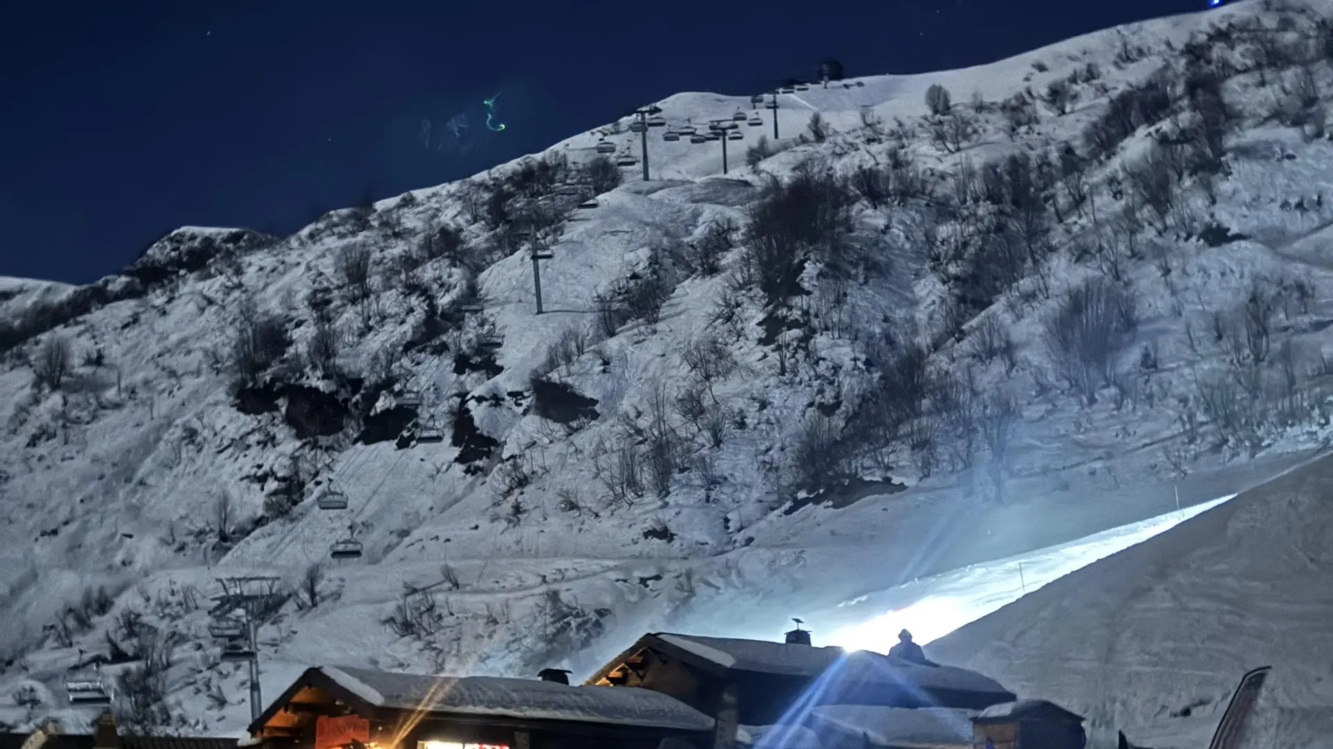 Restaurant hiver le soir