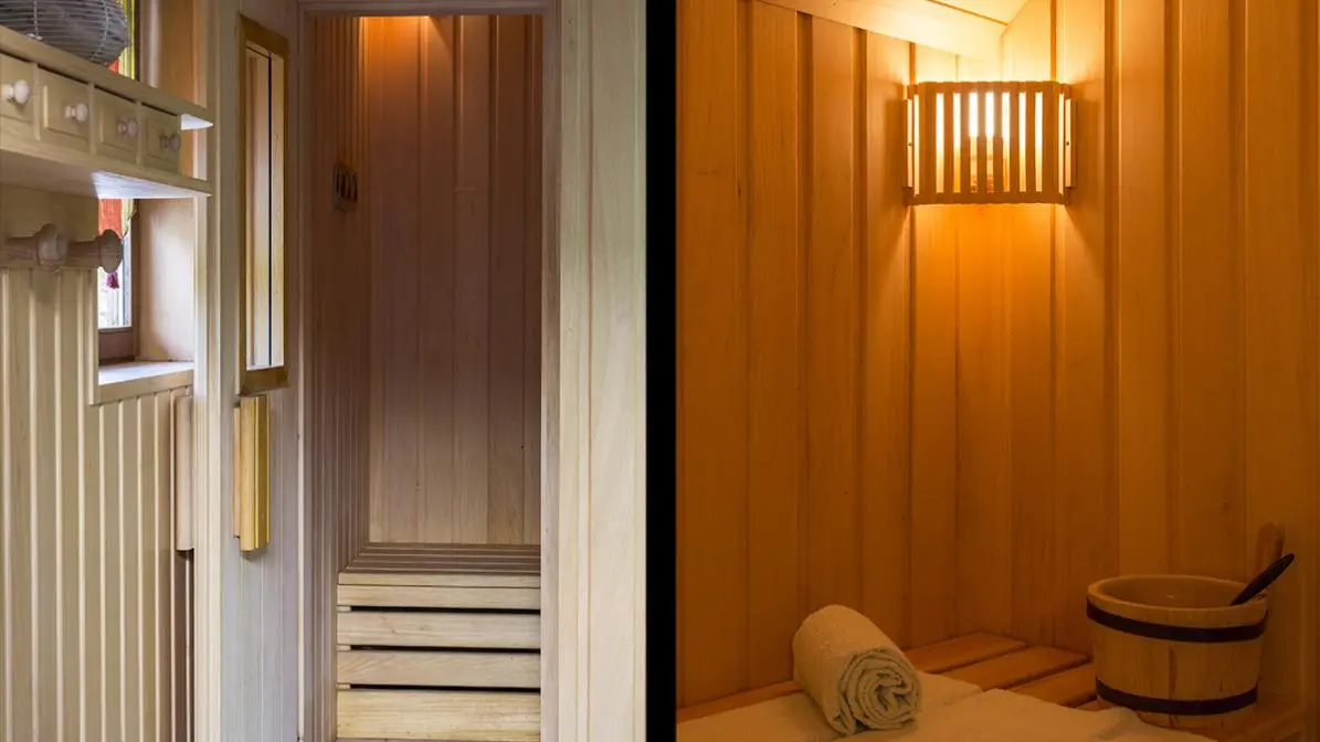 Sauna dans un chalet indépendant