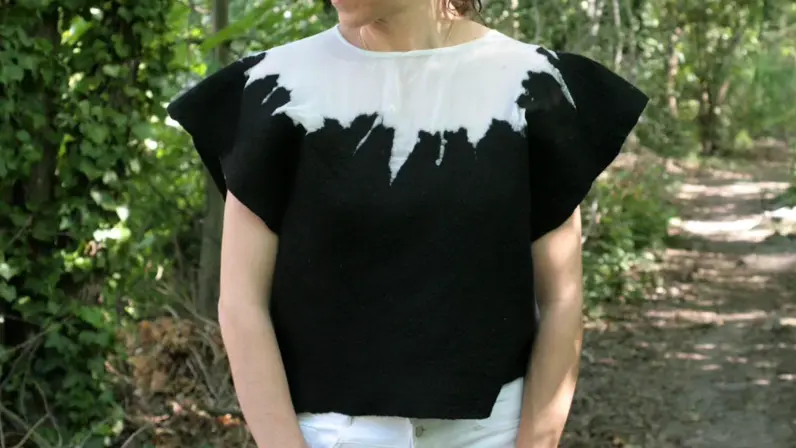 Haut noir et blanc