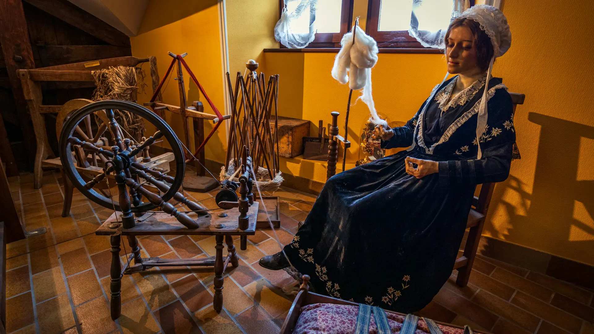 Reconstitution scènes de vie de l'époque musée patrimonial de Thônes