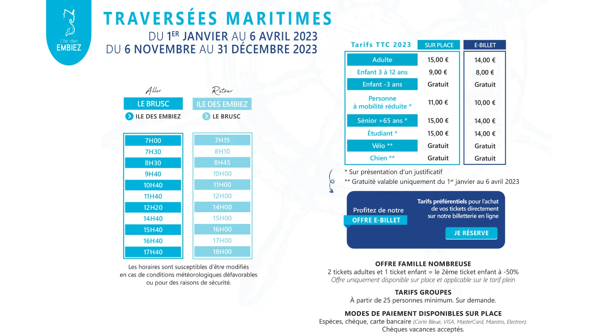 TRAVERSÉES MARITIMES - DU 6 NOVEMBRE AU 31 DÉCEMBRE 2023