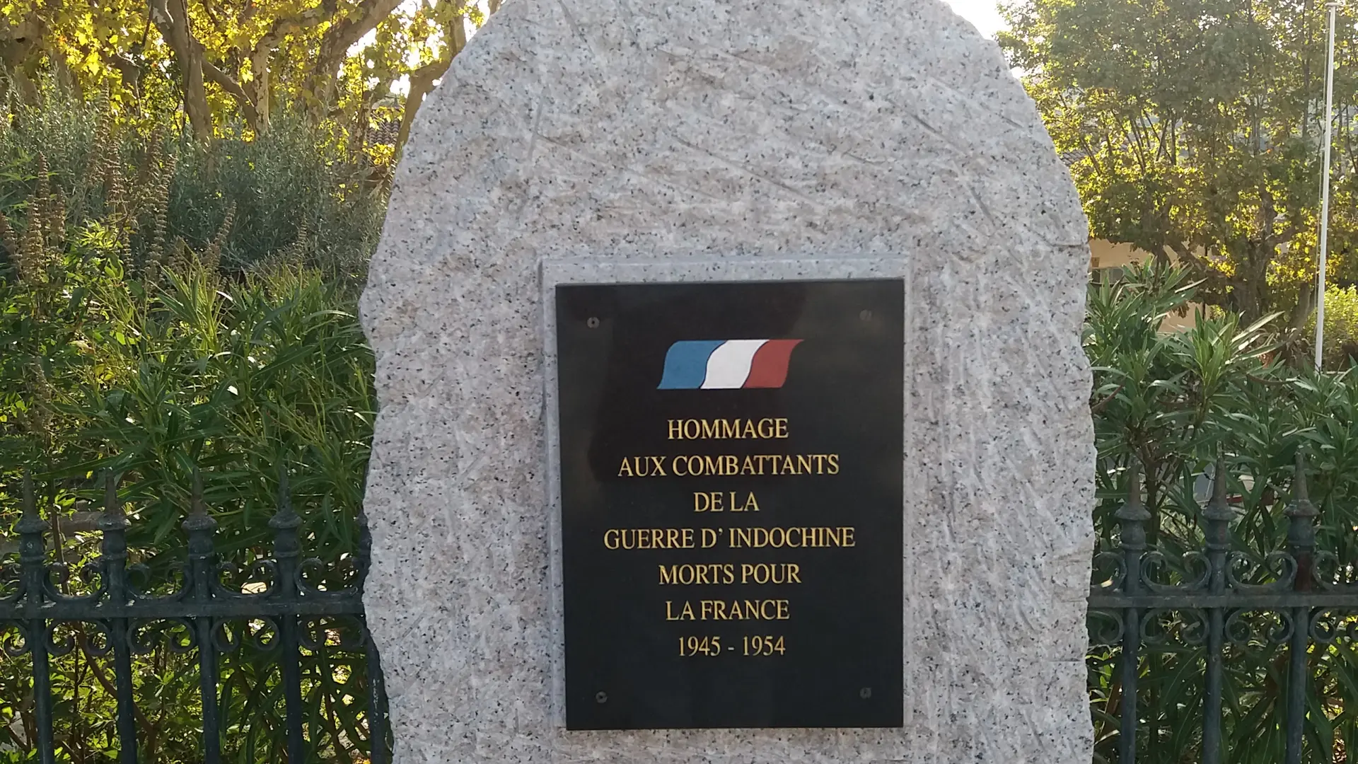 Stèle guerre d'Indochine