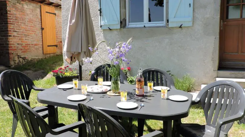 Salon de jardin.
