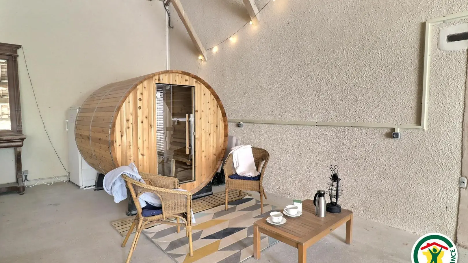 Sauna 2/4 personnes : sur réservation et en supplément