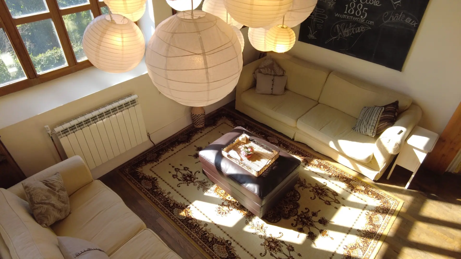 Salon vue d'en haut