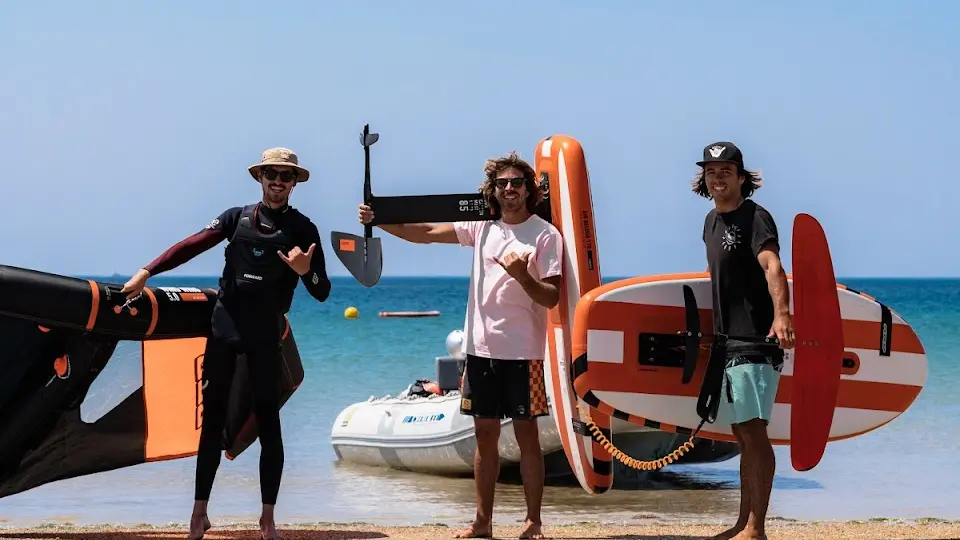 Wingfoil lessons with Julien and Camille