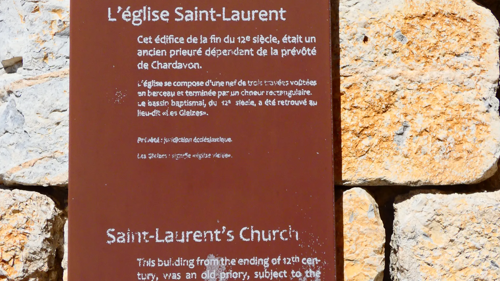 L'église Saint-Laurent - panneau
