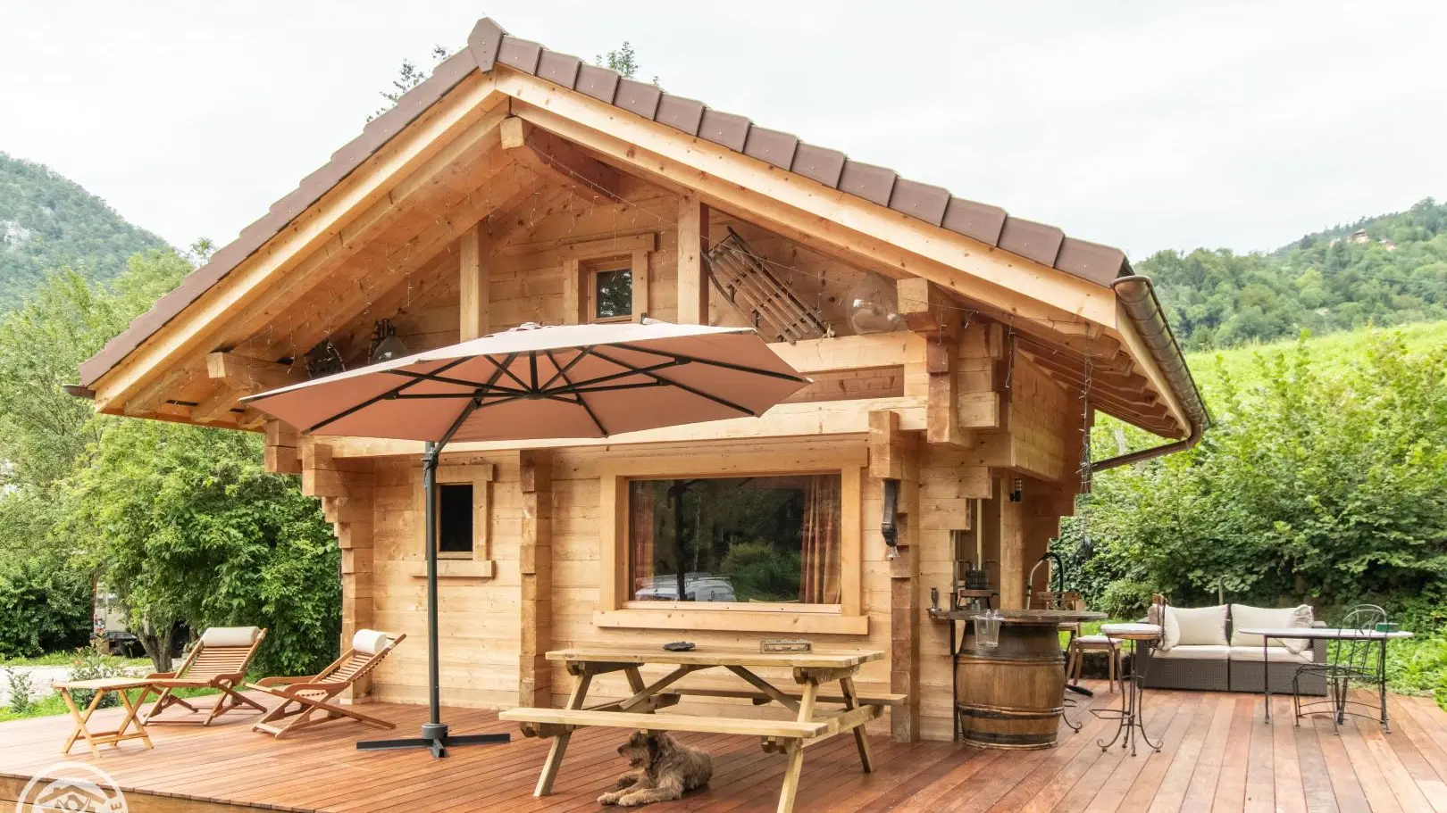 Chalet indépendant avec terrasse privative