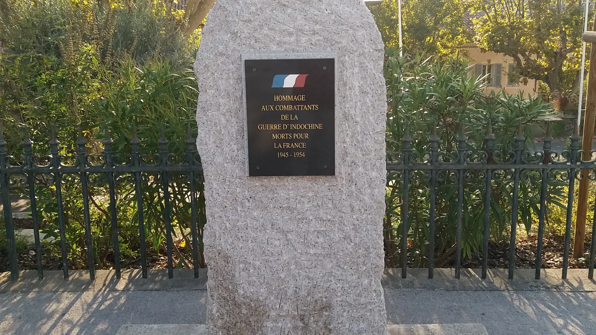 Stèle guerre d'Indochine