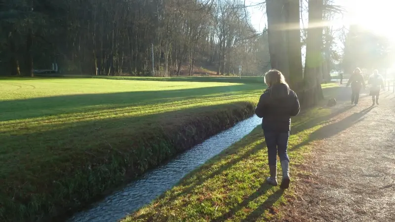 Promenade longeant le Parc d'Uriage