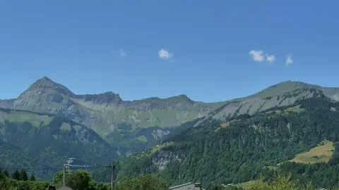 Aravis range in summer
