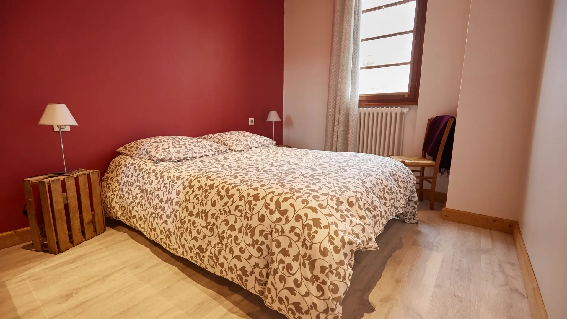 Chambre avec lit double/Bedroom with a double bed-Ambrevetta-Le Grand-Bornand