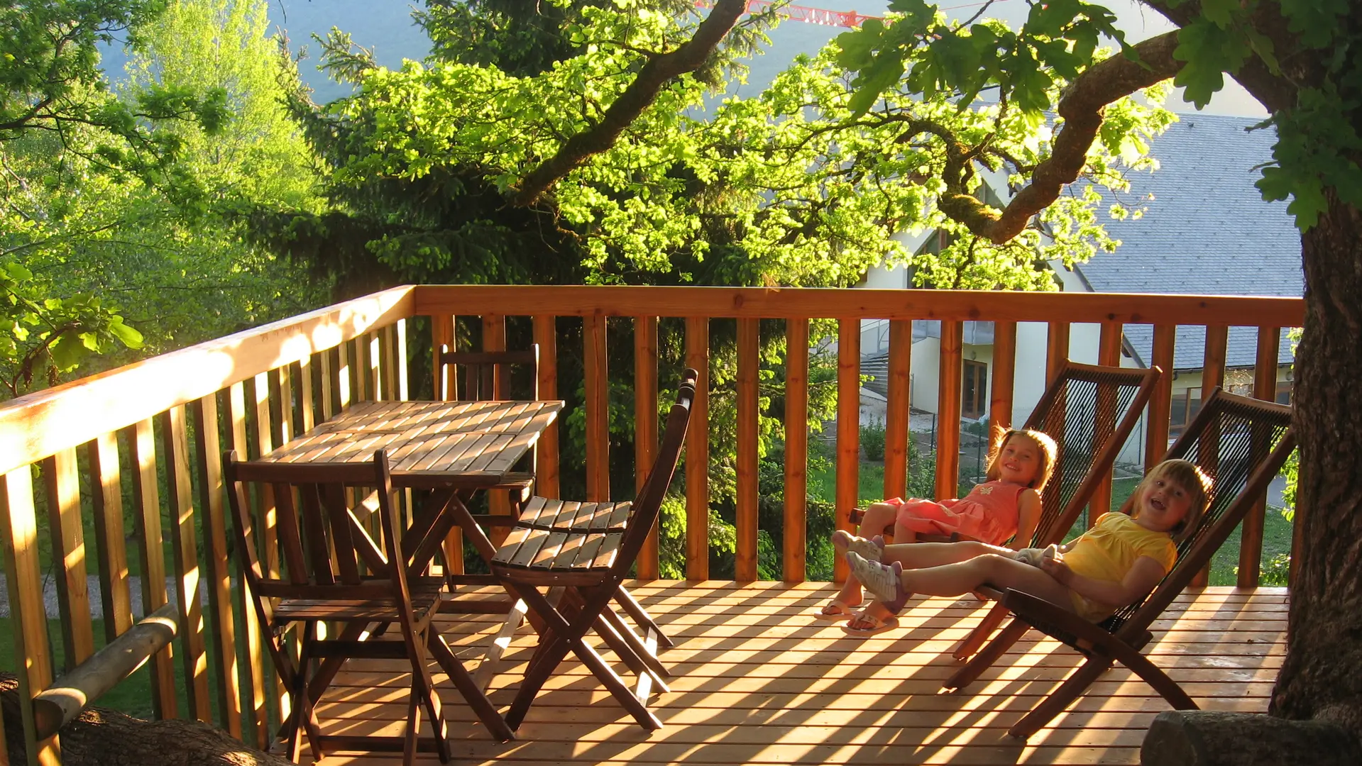 Terrasse de la cabane