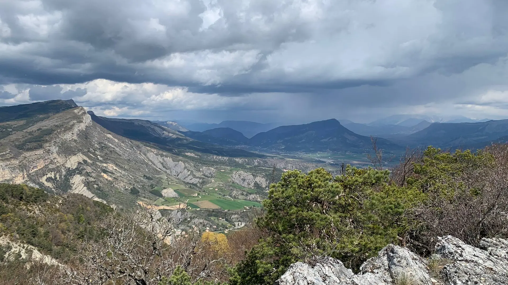 Vue depuis les crêtes