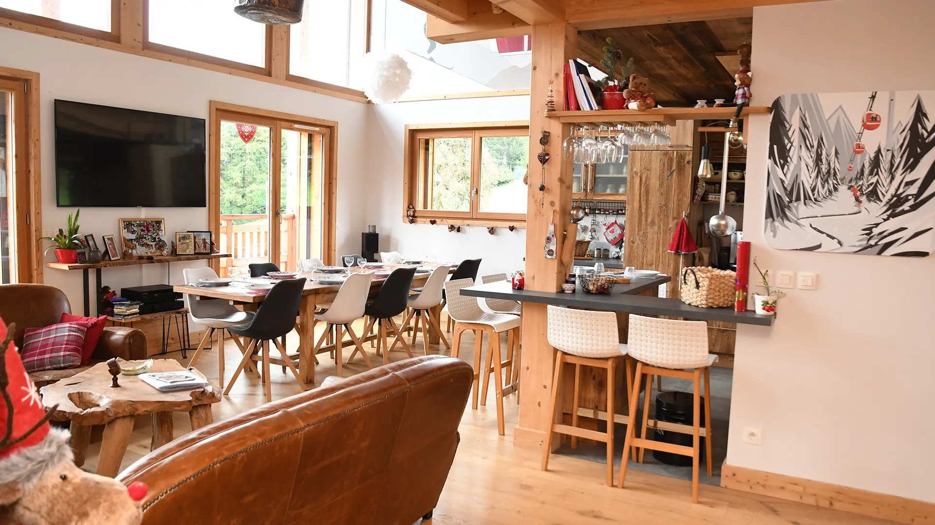 Salle à manger chalet L'Isérable