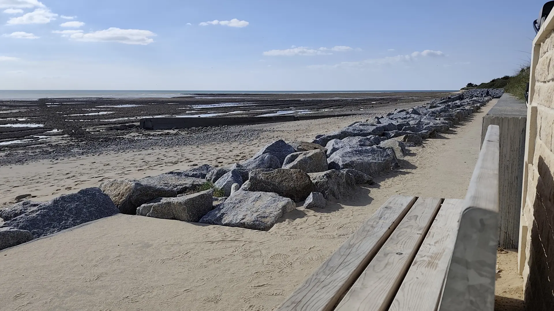 Plage de Montamer à marée basse 2
