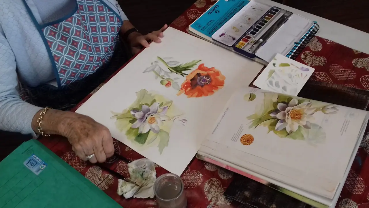 atelier techniques aquarelle en intérieur