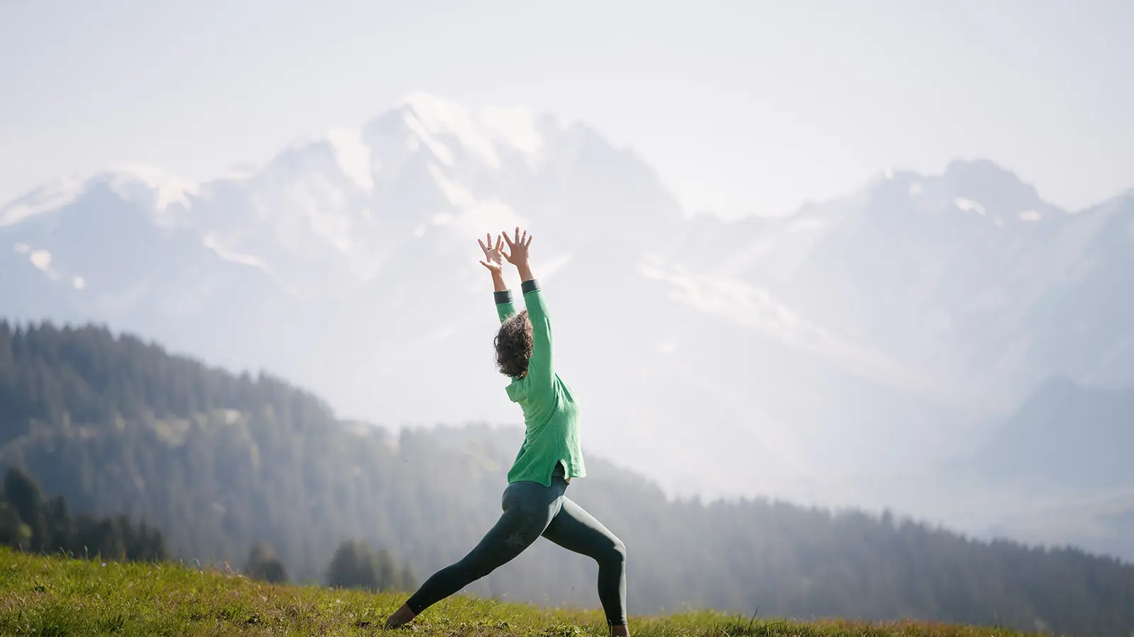 Yoga dans les alpages