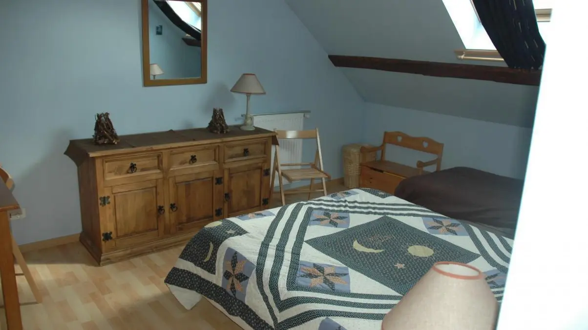 Toutes les chambres de ce gîte sont équipées de 2 lits.