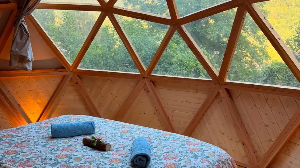 Camping Clair Matin - Dôme géodésique_Allevard