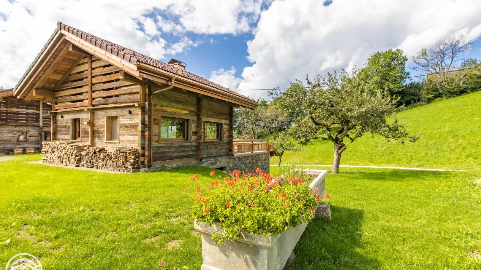 Gîte depuis le jardin