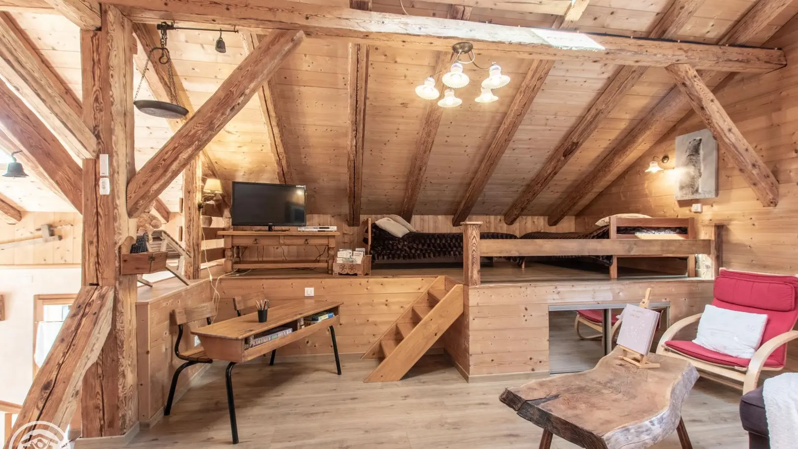 Espace détente et couchages complémentaires