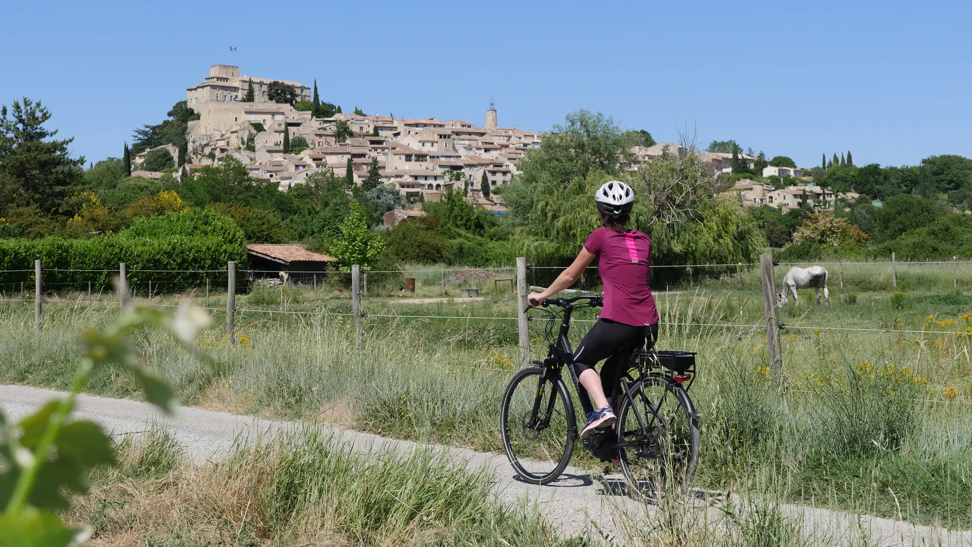 Ansouis à vélo