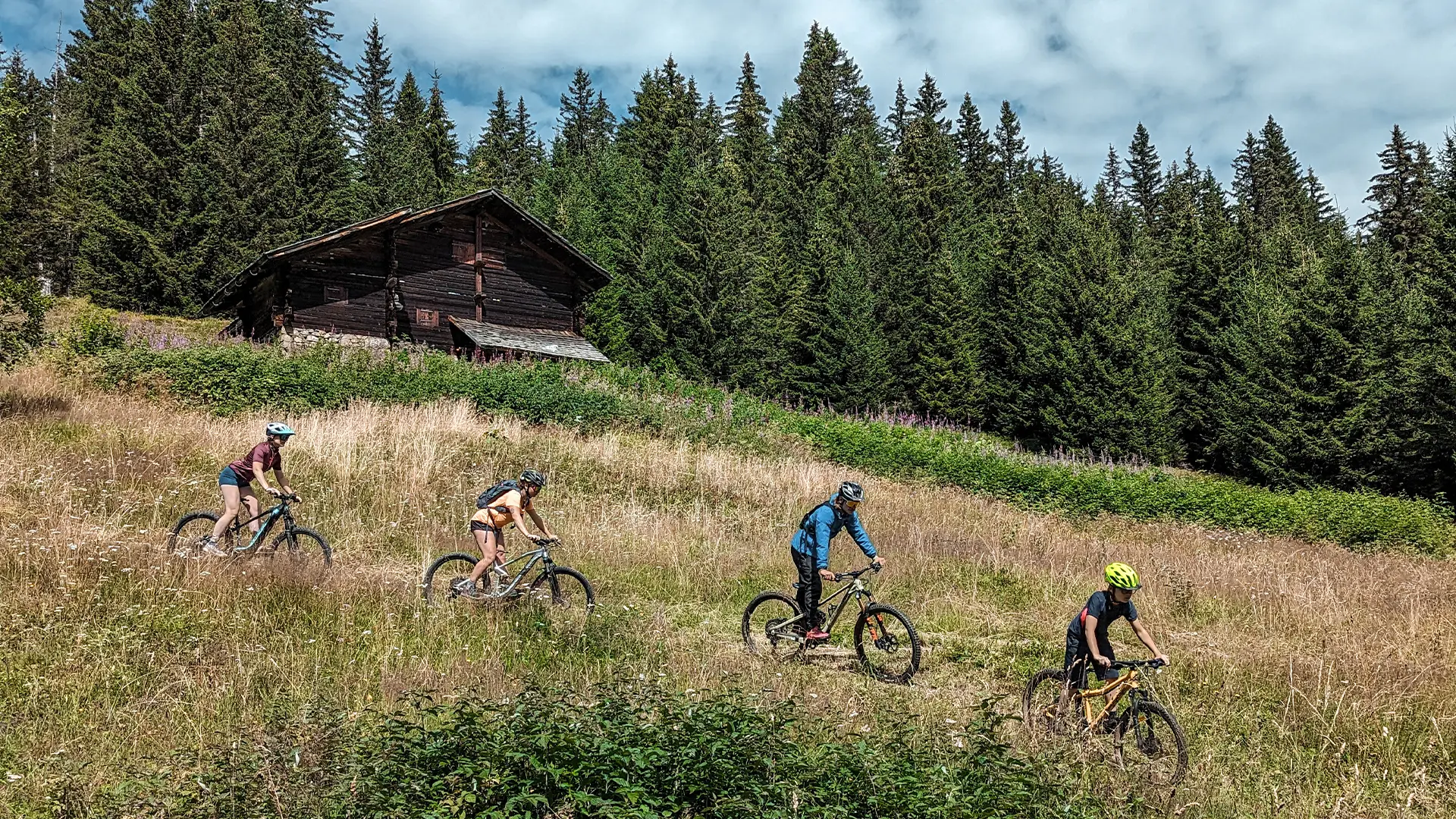 Piste verte descendante Aiglon_Manigod