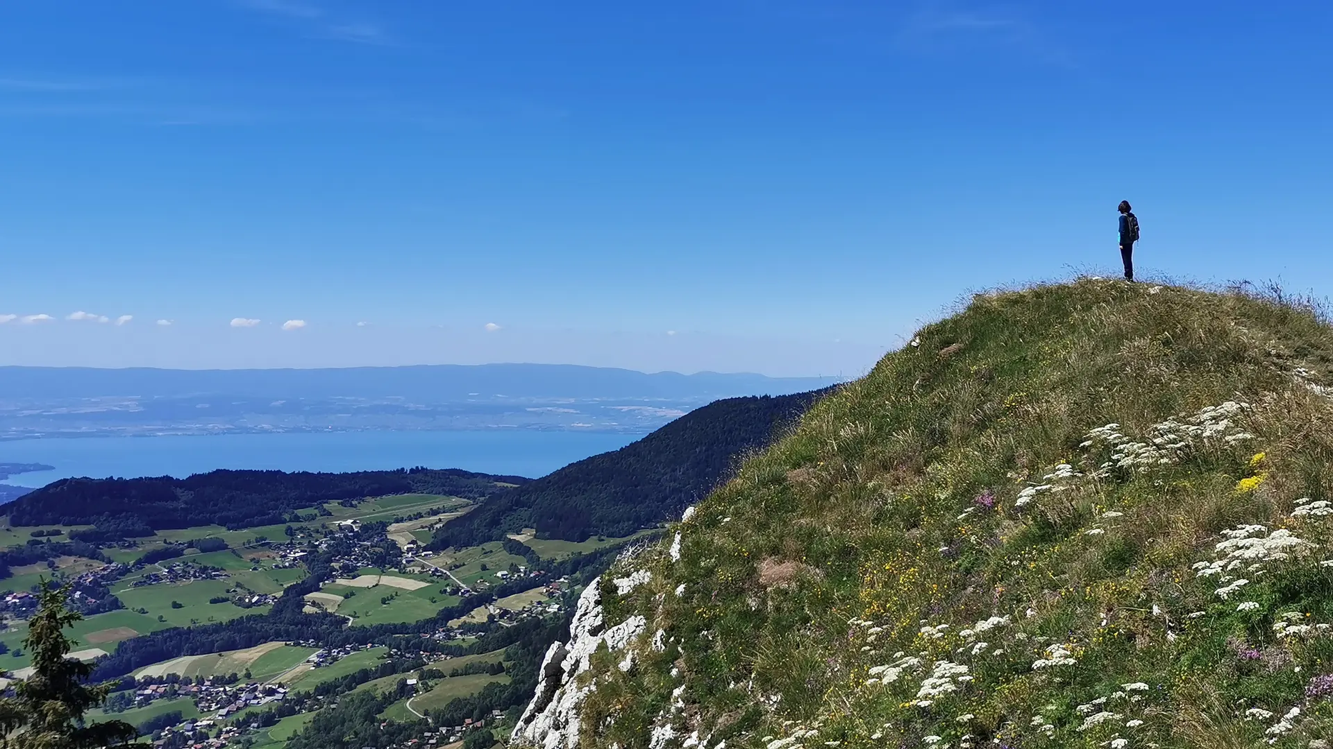 Crêtes d'Hirmentaz vue Lac Léman