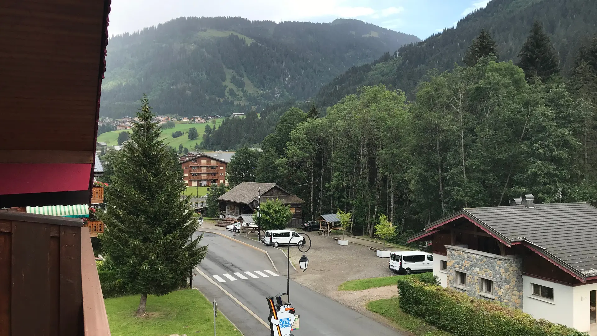 vue depuis le balcon